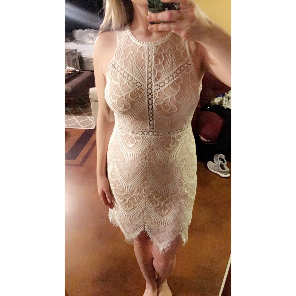 Bridal: White Dress (Size L)